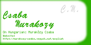 csaba murakozy business card